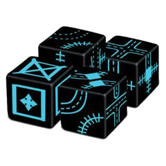 Horrible Guild Railroad Ink Engineer Expansion Blue dice set for varied route challenges