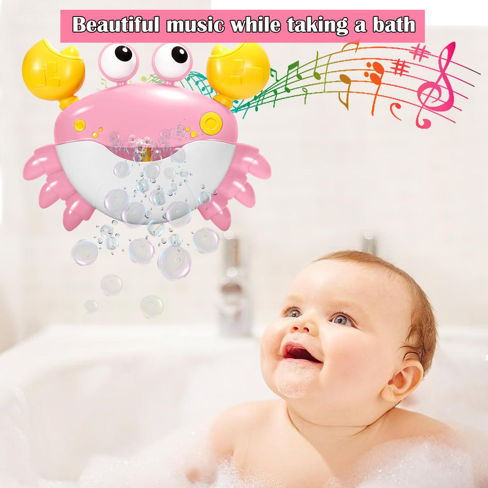 HOSBENI Crab Bubble Bath Maker creates a bubbly waterfall in the tub