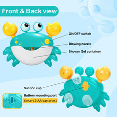 HOSBENI Crab wall mount with suction on tub surface for secure placement.