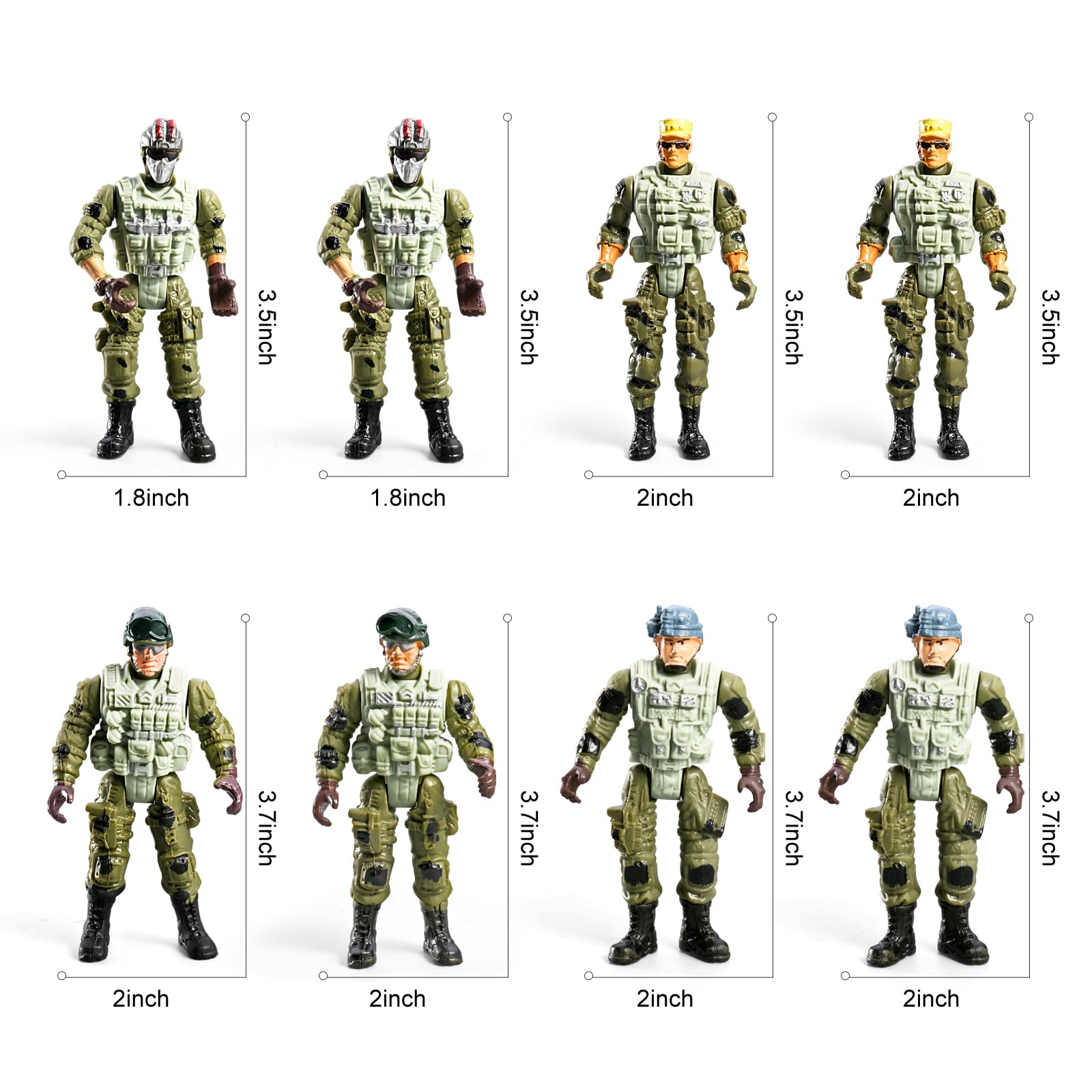 HOSPONY 58-in-1 army motorcycle set adds fast-paced chase play.