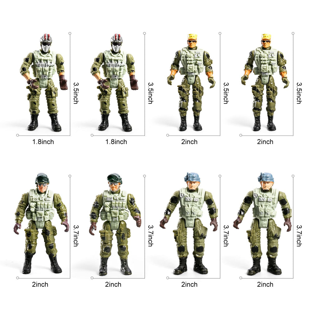 HOSPONY 58-in-1 army motorcycle set adds fast-paced chase play.