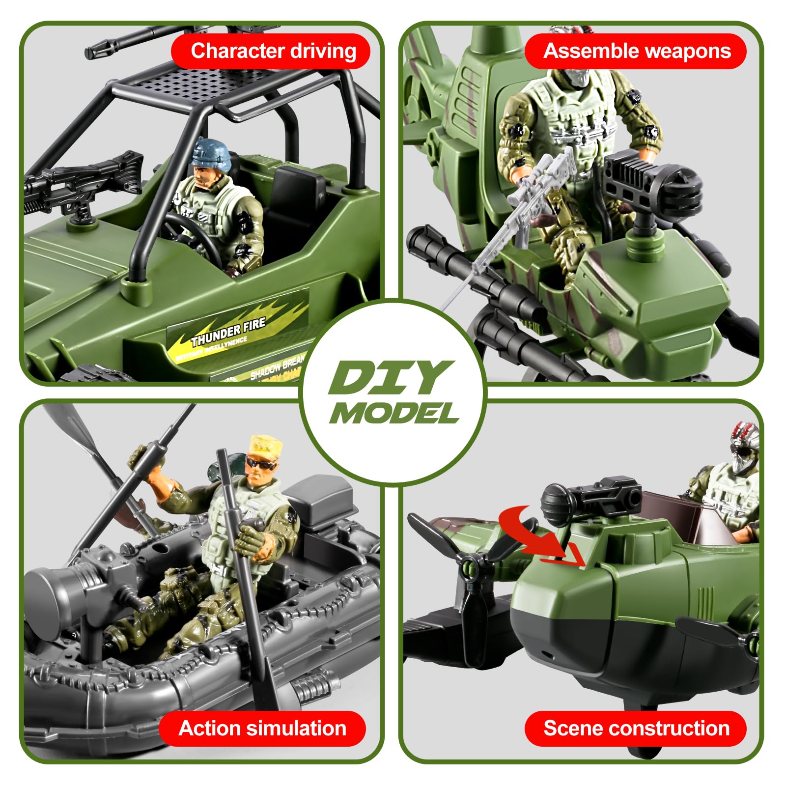 HOSPONY weapon gears provide realistic accessories for creative missions.