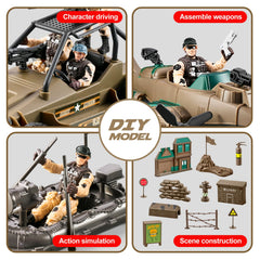 HOSPONY 78-in-1 army motorcycles image for fast-paced play