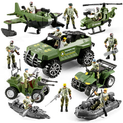 HOSPONY 78-in-1 army truck enhances imaginative play and battle setups