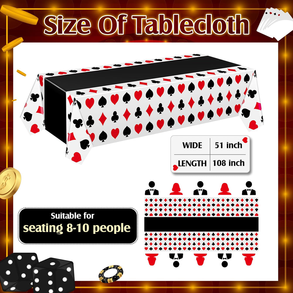 Hosuly disposable poker table cover black simplifies cleanup after events.