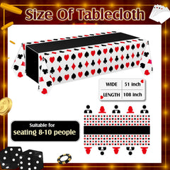 Hosuly disposable poker table cover black simplifies cleanup after events.