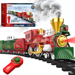 Hot Bee Christmas Train Set remote control in action for precise play.