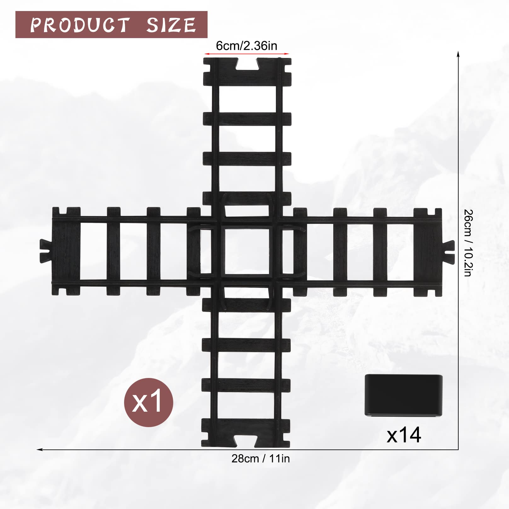 Hot Bee cross track kit shows easy shape variety for creative layouts