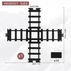 Hot Bee cross track kit shows easy shape variety for creative layouts