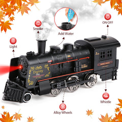 Hot Bee Train Set cargo carriages side view highlights strong wheels for smooth rolling.