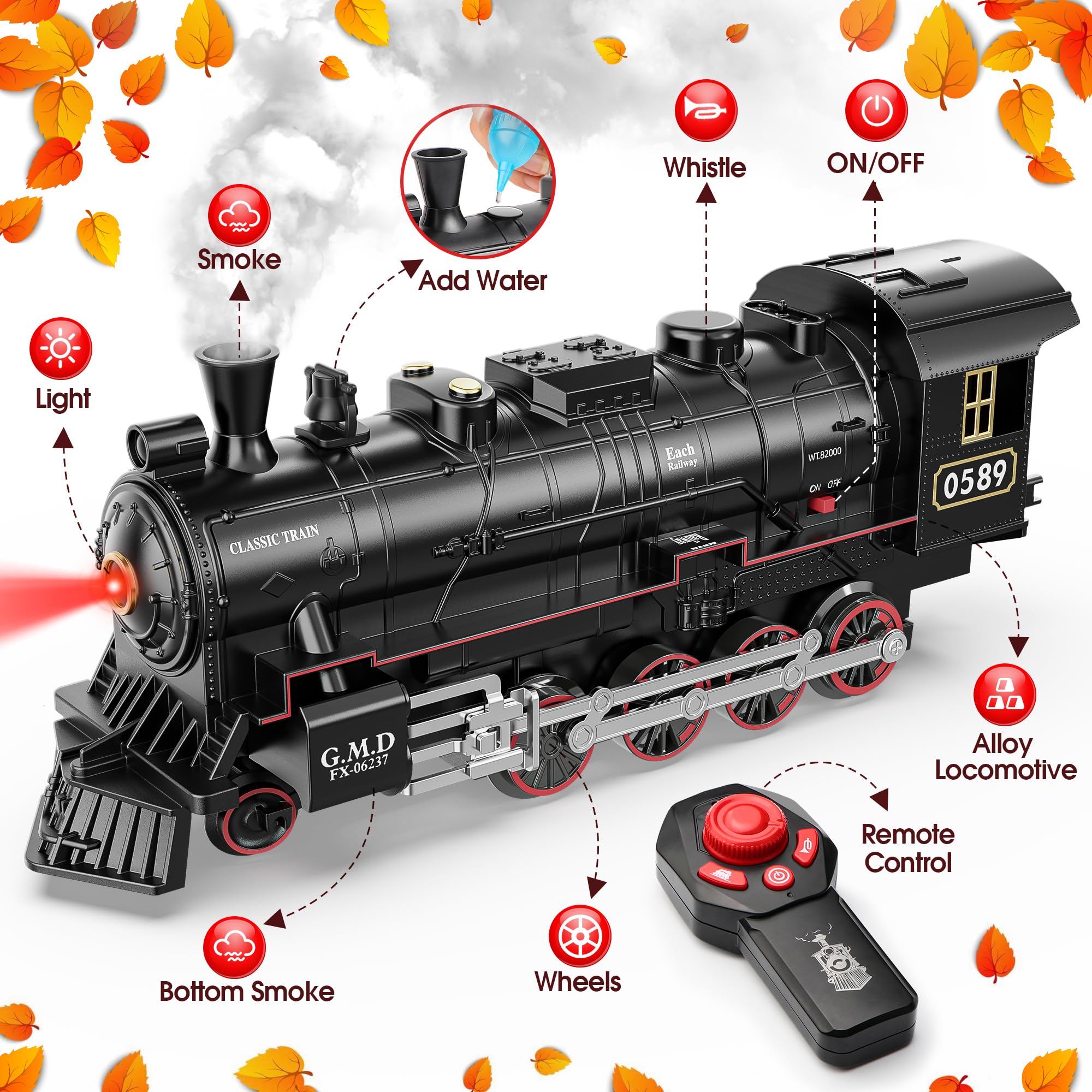 Hot Bee coal carriage paired with locomotive for authentic set