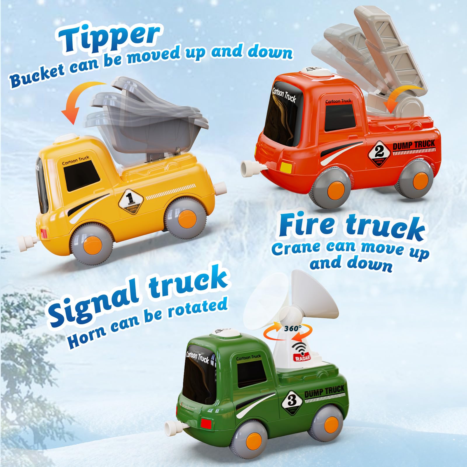 Hot Bee communication truck with magnets for easy car coupling.