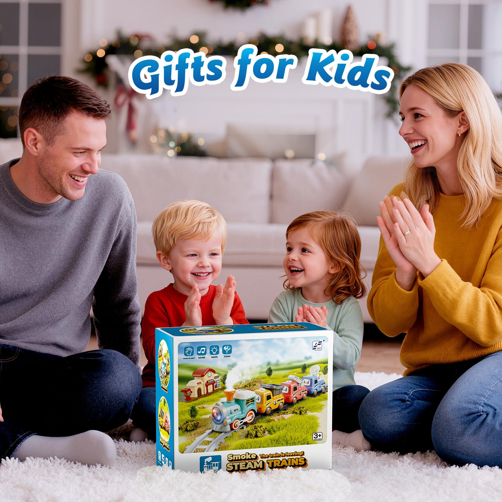 Hot Bee train set offers music mode and LED light features.