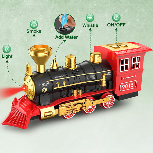 Hot Bee train set passenger coach and track layout for easy assembly.