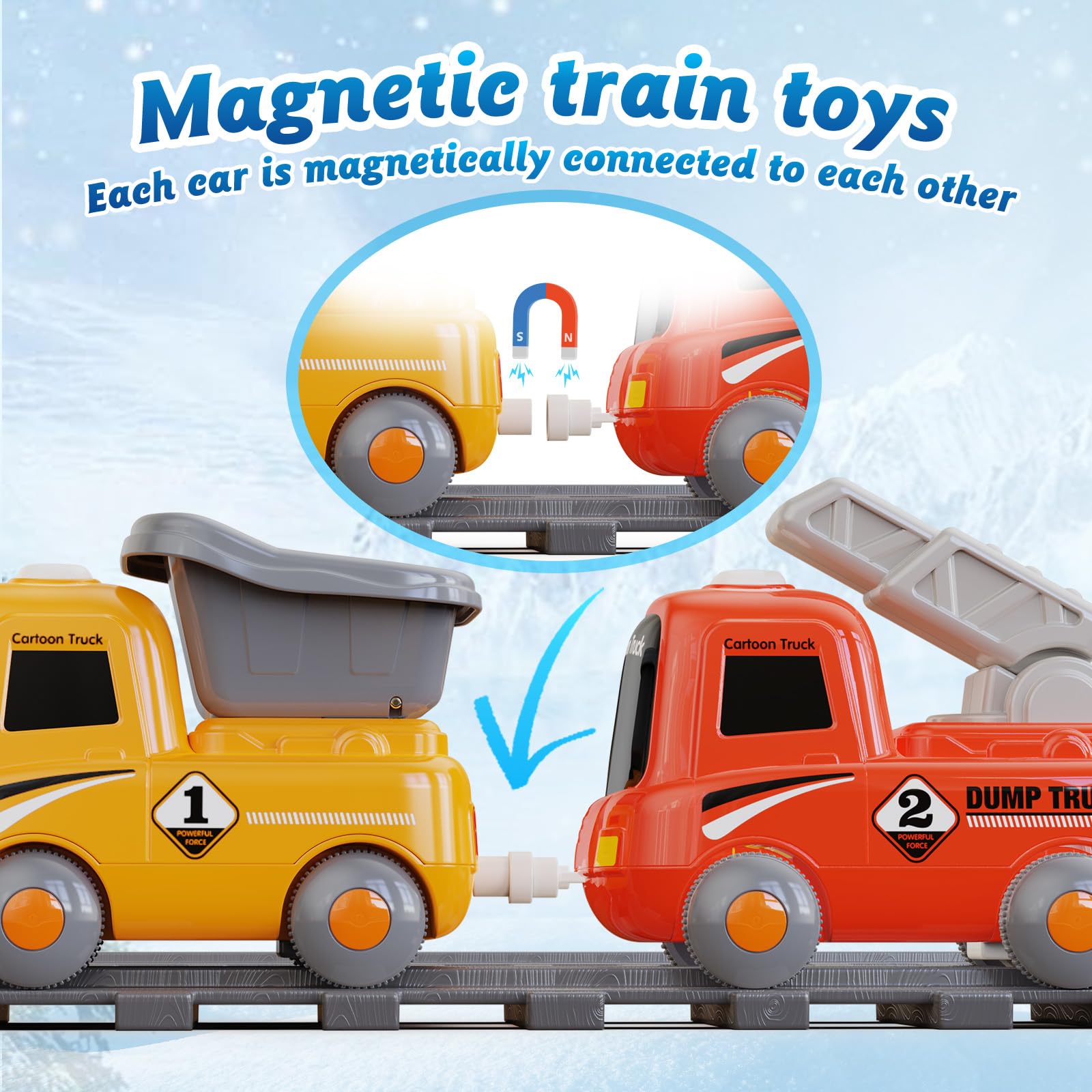 Hot Bee passenger station and 12-track set enables creative layouts.