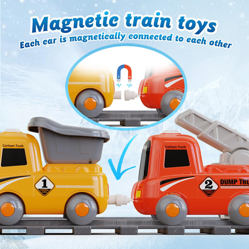 Hot Bee passenger station and 12-track set enables creative layouts.