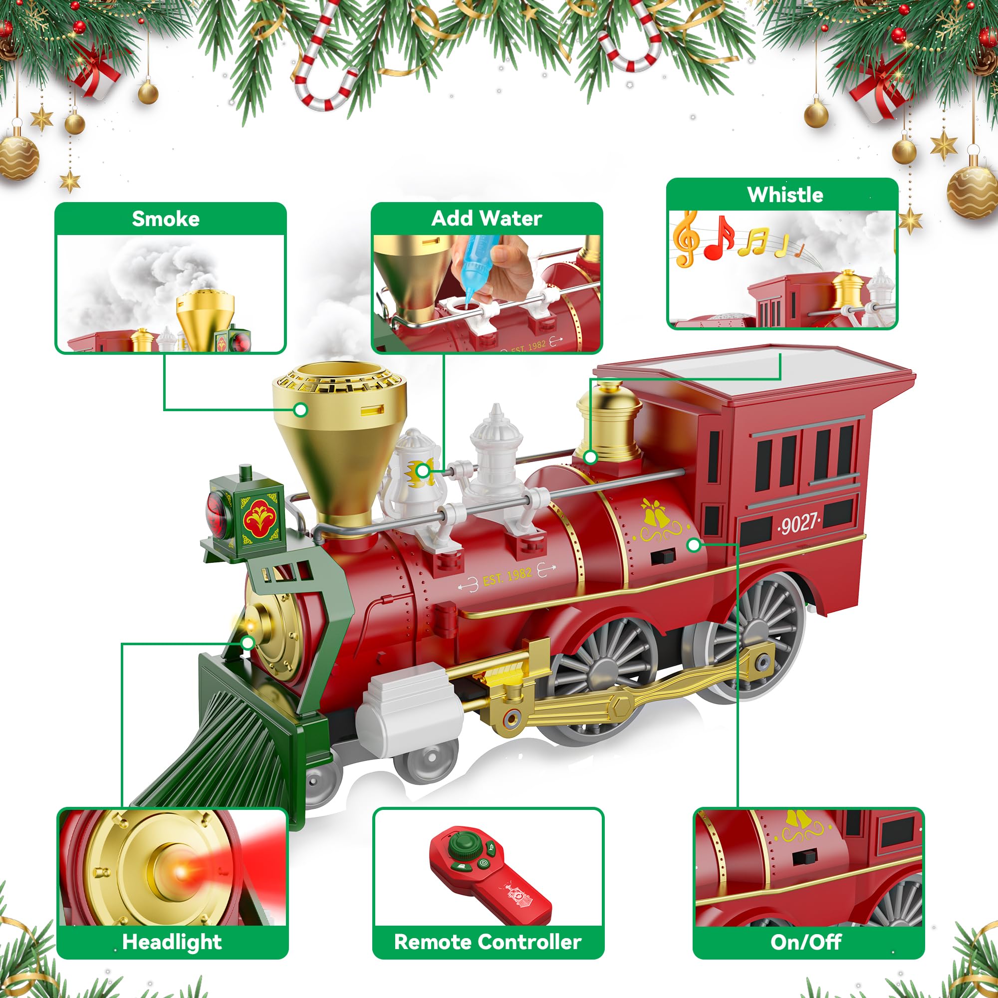 Hot Bee train set showing a circular track layout for easy setup.