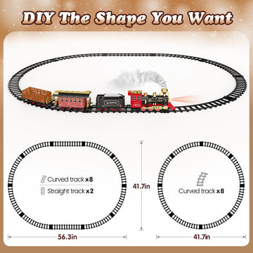 Hot Bee curved and straight tracks form a versatile layout.