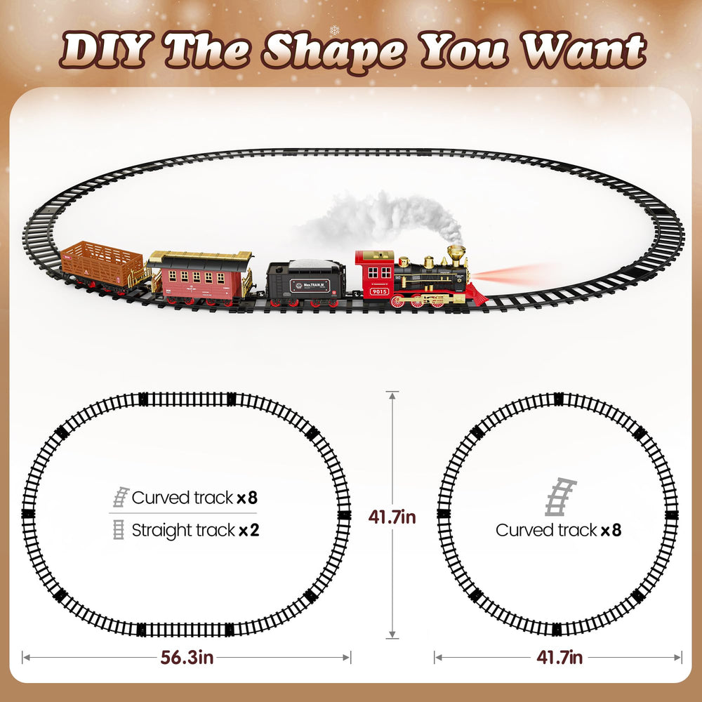 Hot Bee curved and straight tracks form a versatile layout.