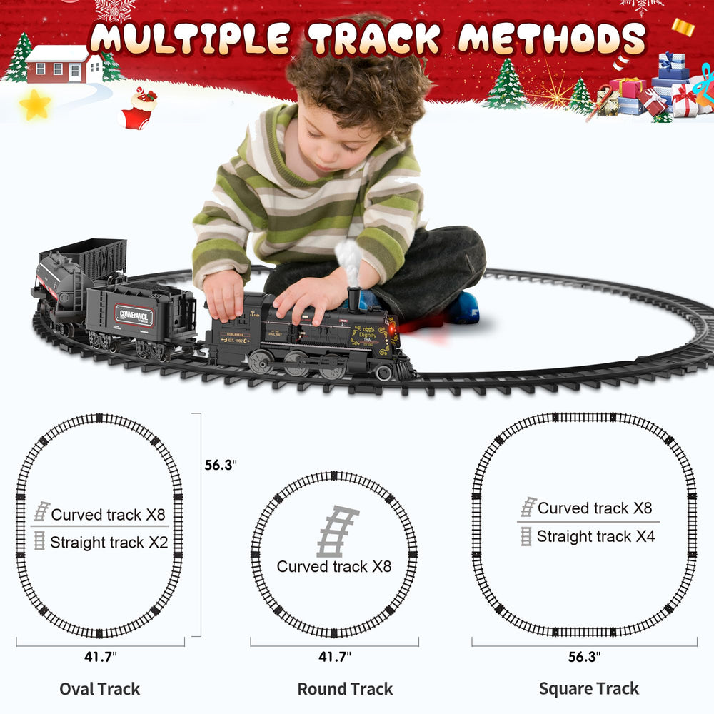 Hot Bee Train Set USB rechargeable battery powers hours of play.