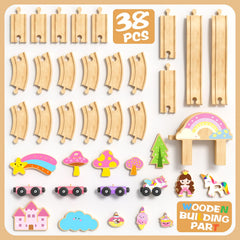 Hot Bee Unicorn Train Set accessories provide extra detail for magical adventures.