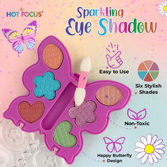 Hot Focus Toddler Makeup Kit applicator included for easy pretend makeup