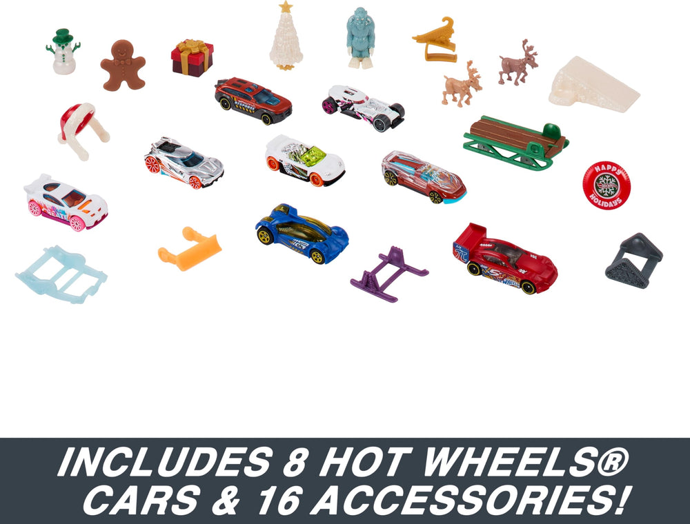 Hot Wheels 1:64 scale cars collection highlights eight vehicles.