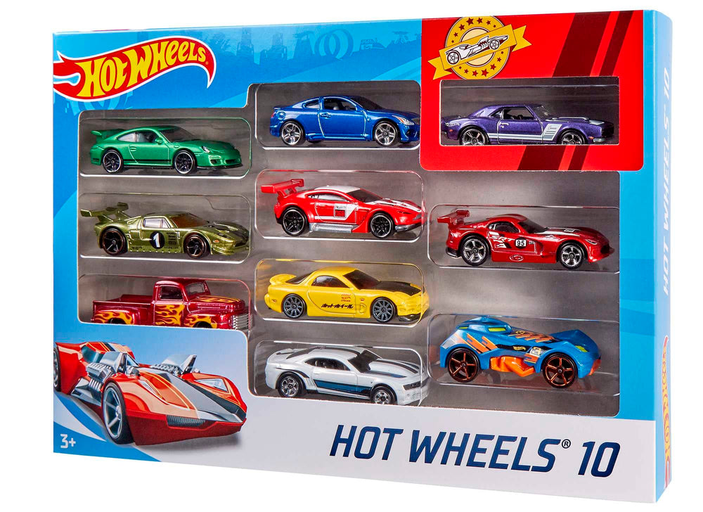 Hot Wheels 10-car pack play-ready lineup encourages imaginative play