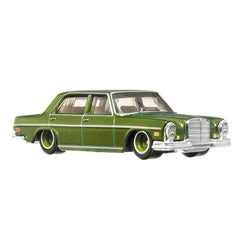 Hot Wheels 72 Mercedes-Benz 280 SEL 4.5 underside view reveals undercarriage realism.
