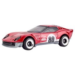 Hot Wheels 80th Anniversary Deco highlights special branding on each vehicle.