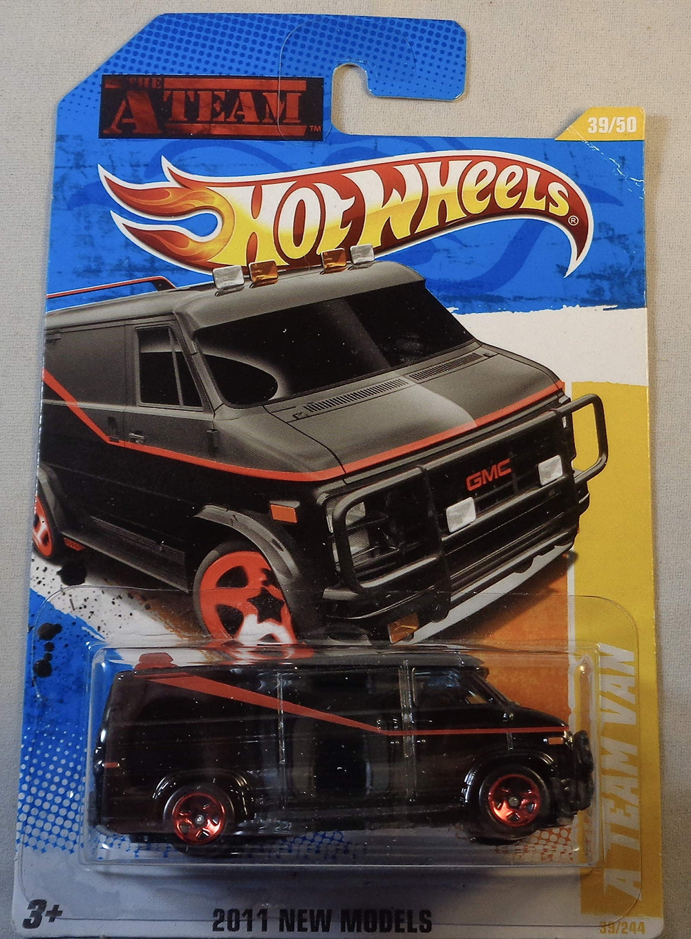 Hot Wheels A Team Van Black 39/244 front view for display and collection.
