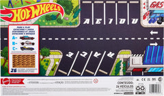 Hot Wheels ABC Racers truck with letter F encourages imaginative stories and play.