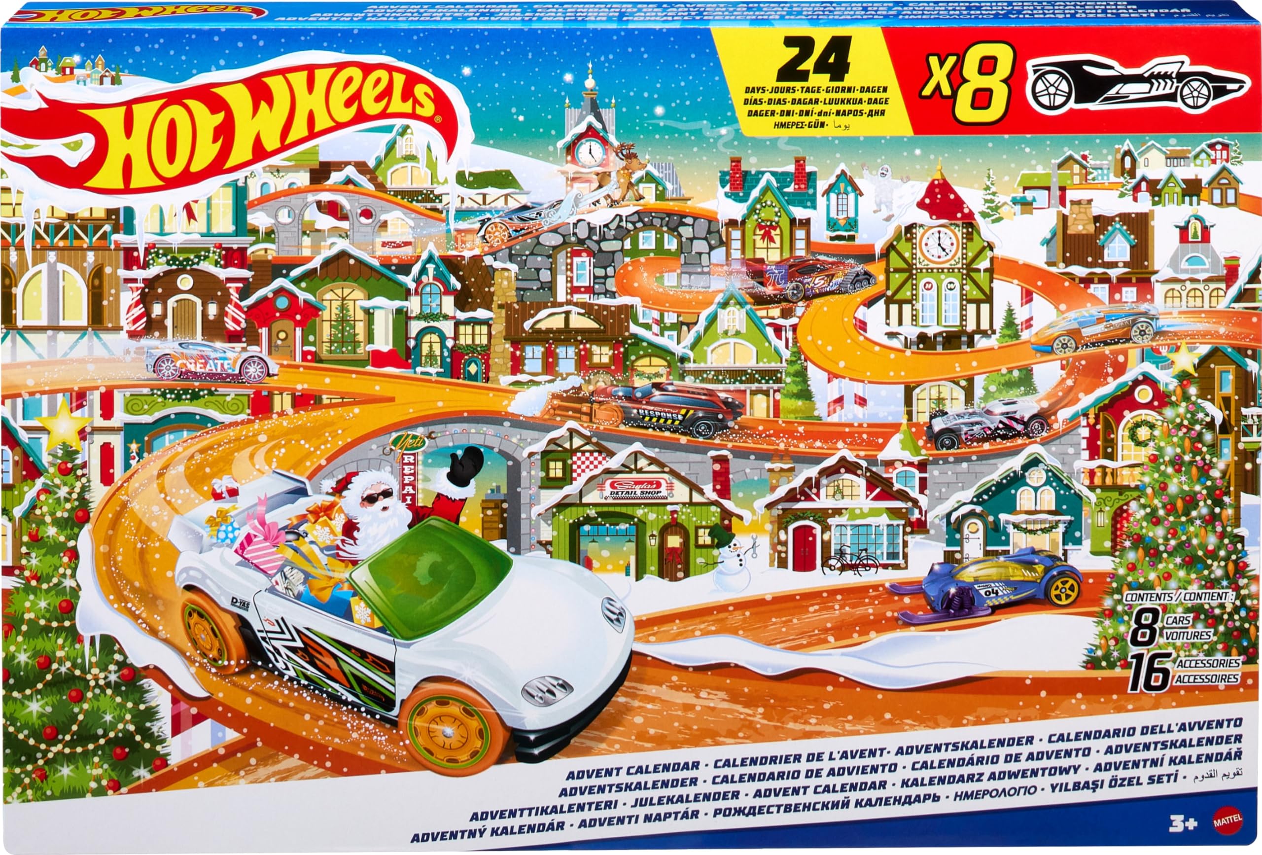 Hot Wheels advent calendar supports independent imaginative play and collectability.