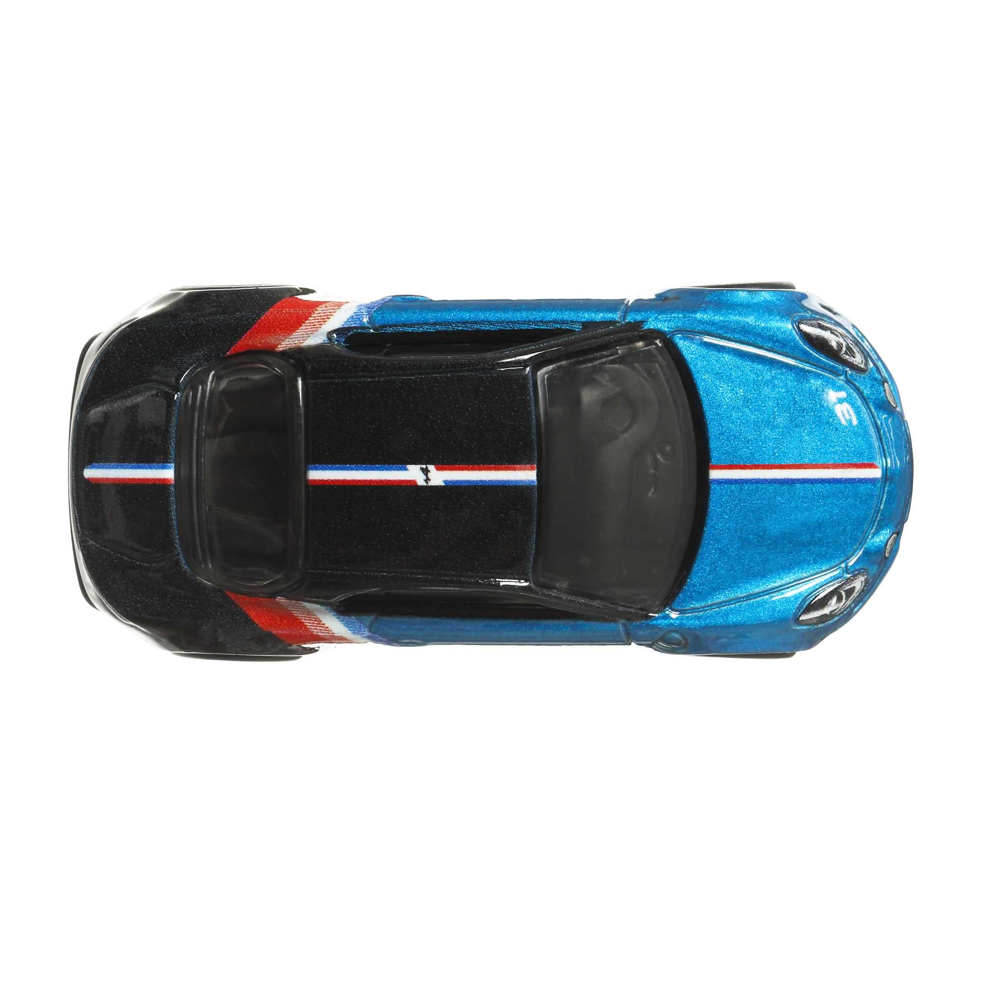 Hot Wheels Alpine A110 side profile highlighting sleek lines