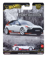 Hot Wheels Audi RS 6 Avant smoky-tinted windows for a premium look.