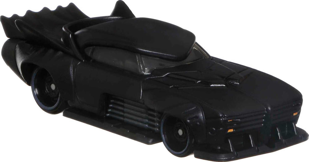 Hot Wheels Batman action feature 1:64 scale car for imaginative chase scenes.