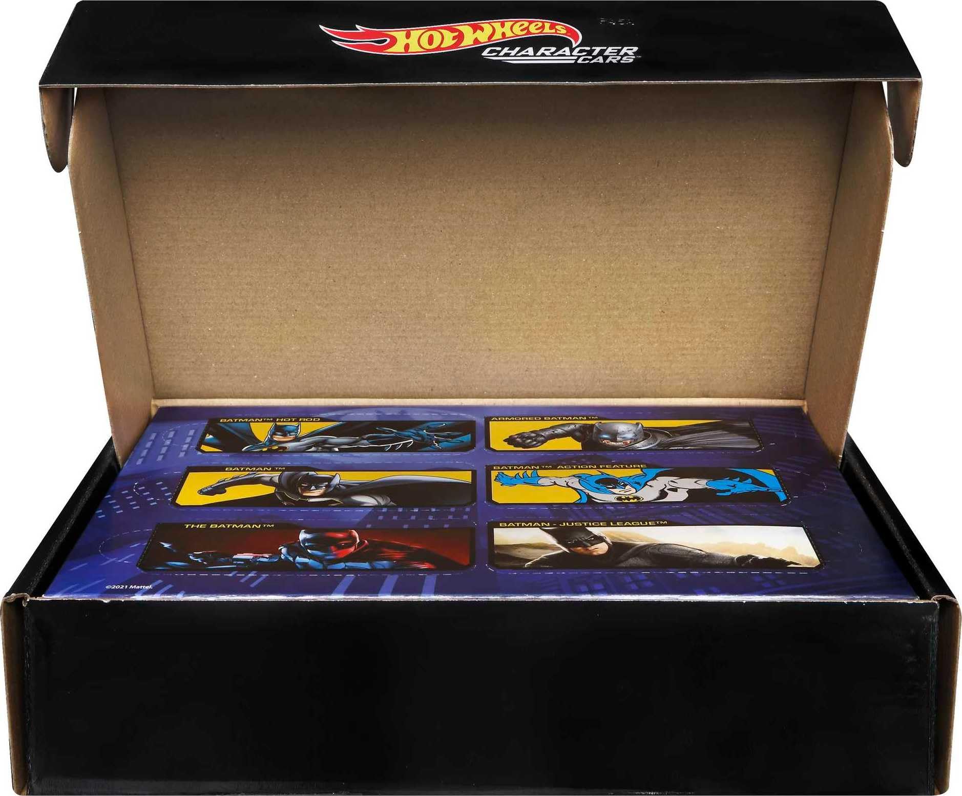 Hot Wheels Hot Rod Batman car for high-speed pretend races.