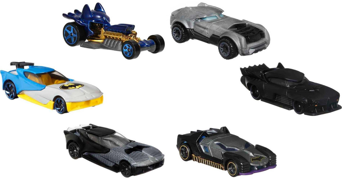 Hot Wheels Batman 1:64 scale car from the six-pack for play and display.