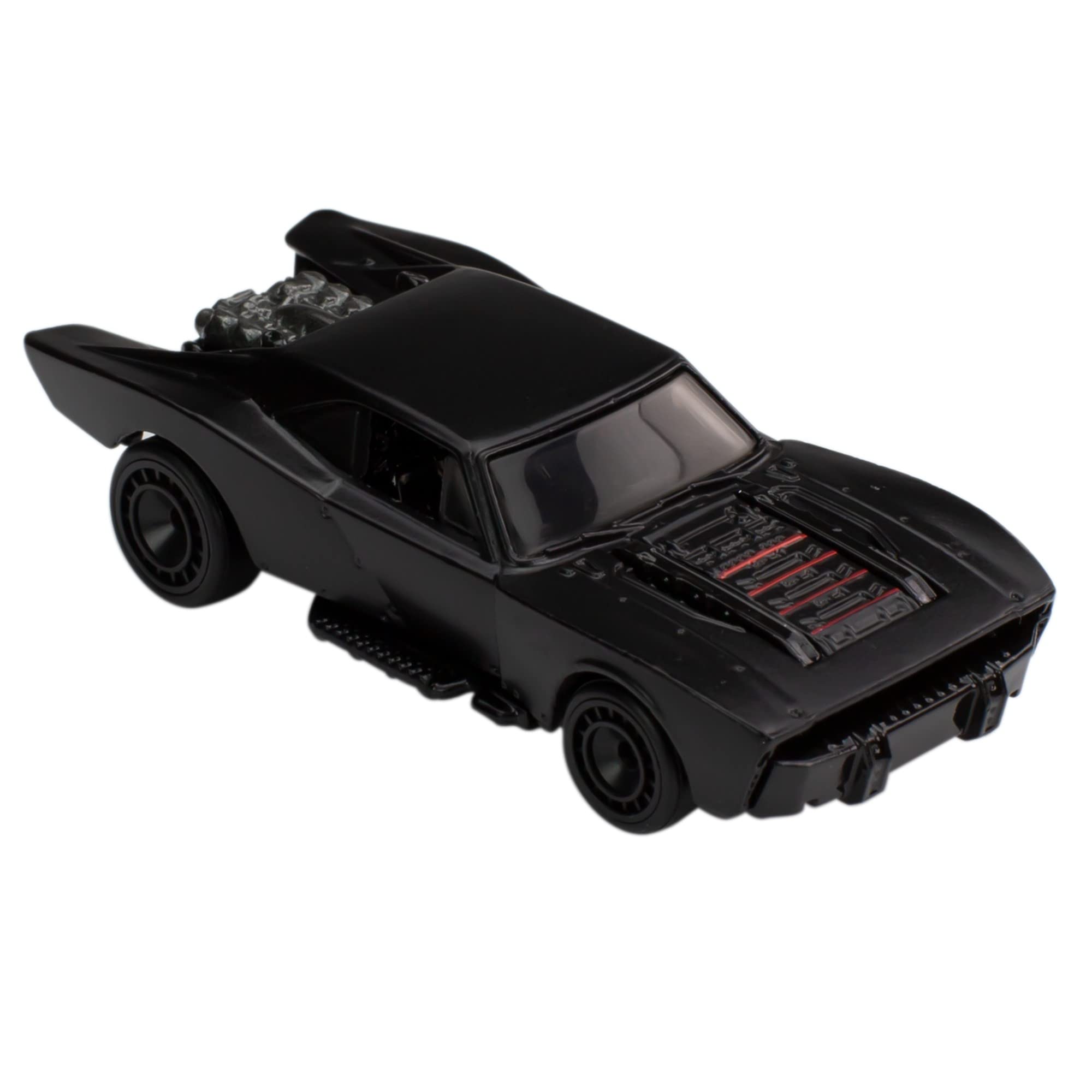 Hot Wheels Batman Batmobile Bundle side view ideal for shelf display.
