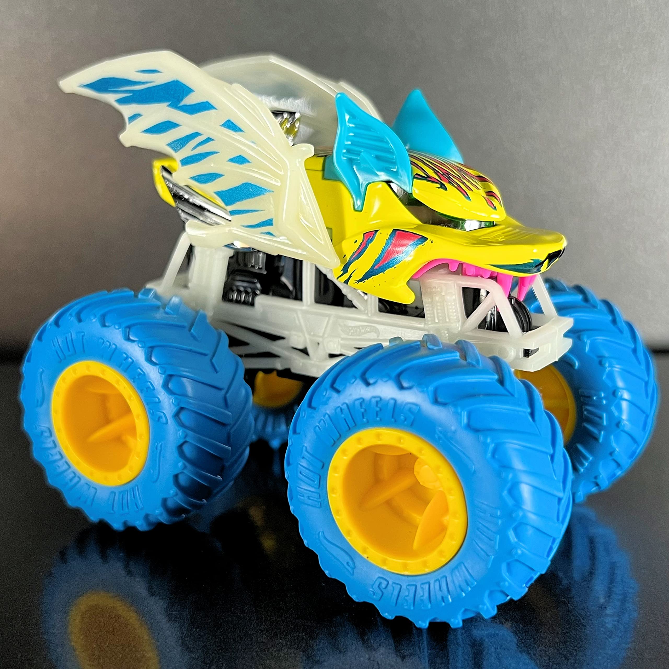 Hot Wheels Battitude on a track-style surface suggests action.