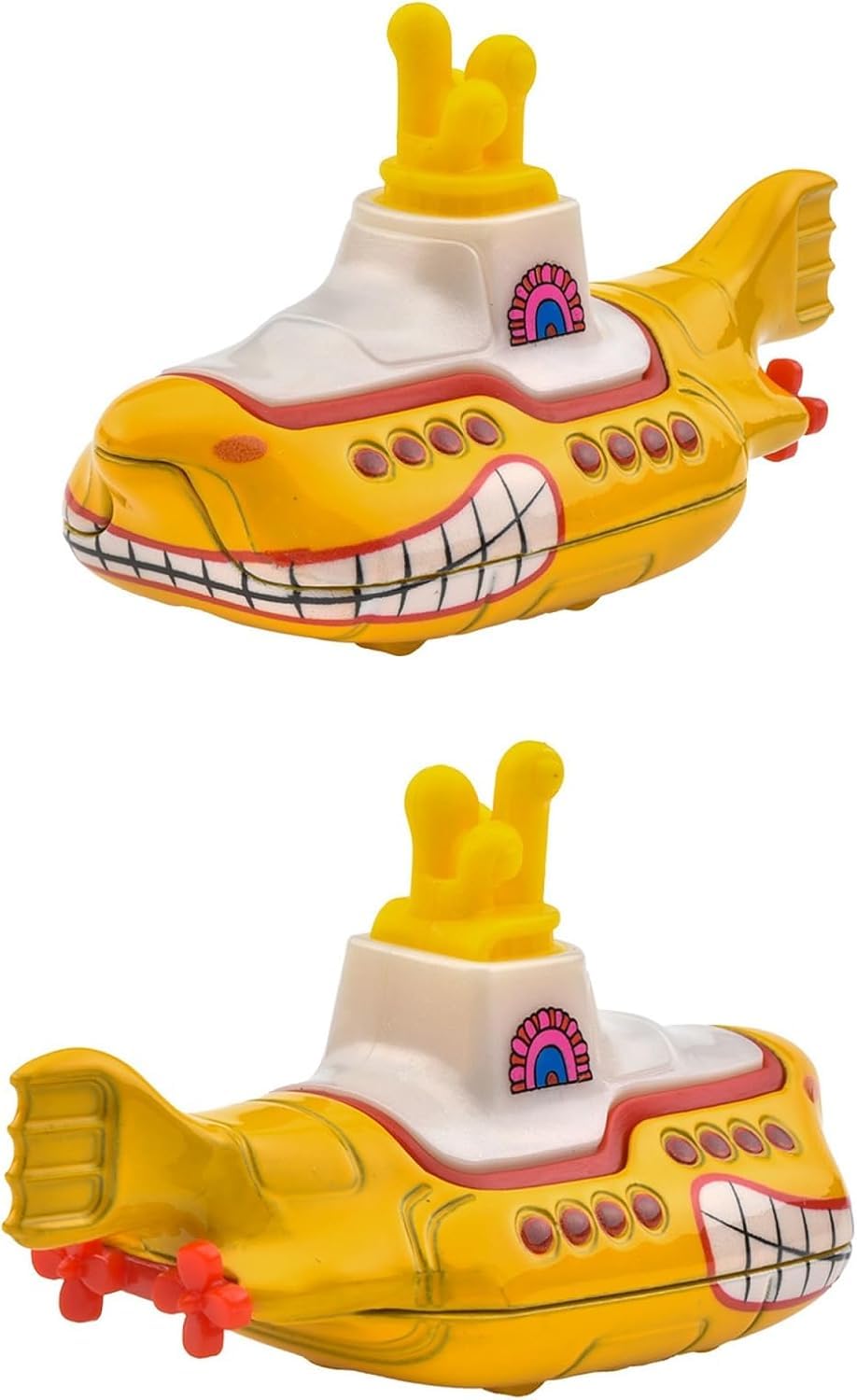 Hot Wheels Beatles Yellow Submarine front view die-cast, detailed display-ready collectible.