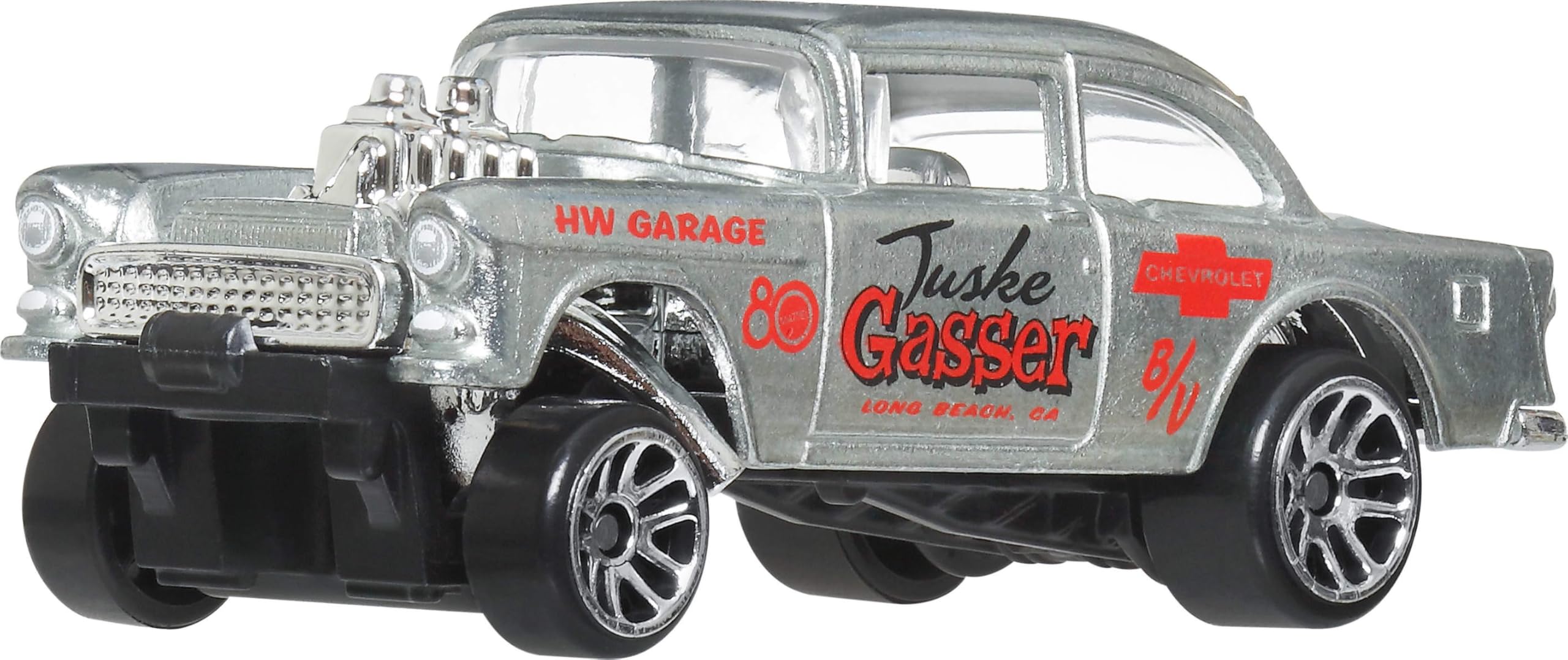 Hot Wheels Bel Air Gusser model captures classic styling for display.