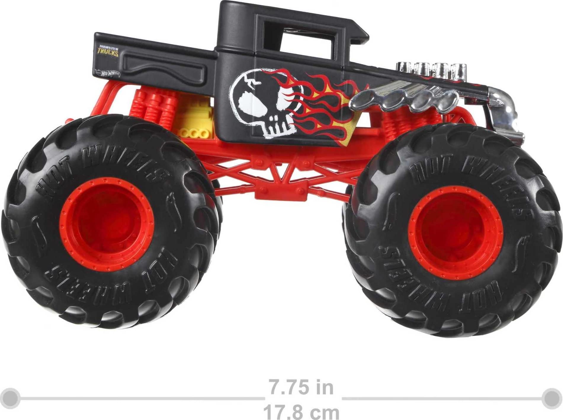 Hot Wheels Bone Shaker detailed sculpt offers authentic styling for display and play.