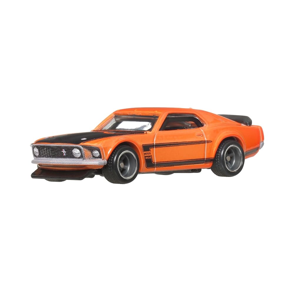 Hot Wheels Boulevard 69 Ford Mustang Boss 302 engine detail; appeals to model car enthusiasts
