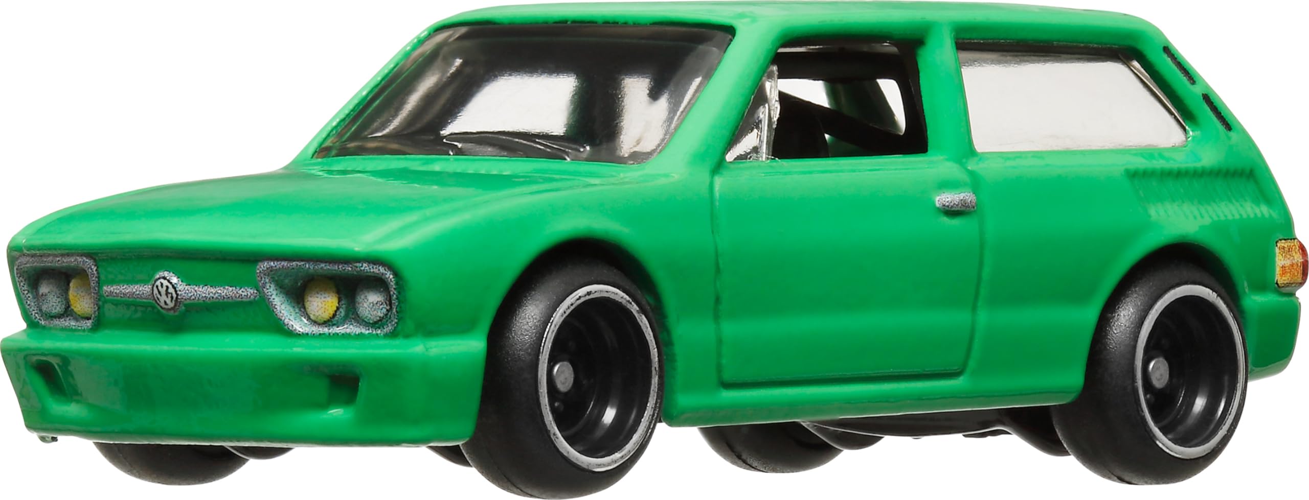 Hot Wheels Brasilia T9678 side view shows authentic deco ideal for display