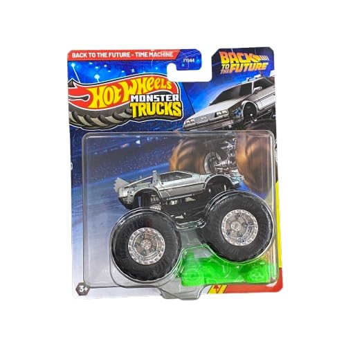Hot Wheels BTTF Time Machine with crushed car for display and imaginative play