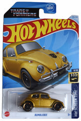 Hot Wheels Bumblebee Gold 1:64 die-cast car, ideal for display and imaginative play