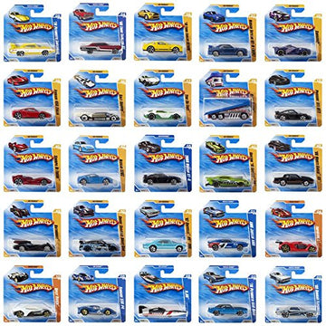 Hot Wheels bundle of 25 cars ready for play and display.