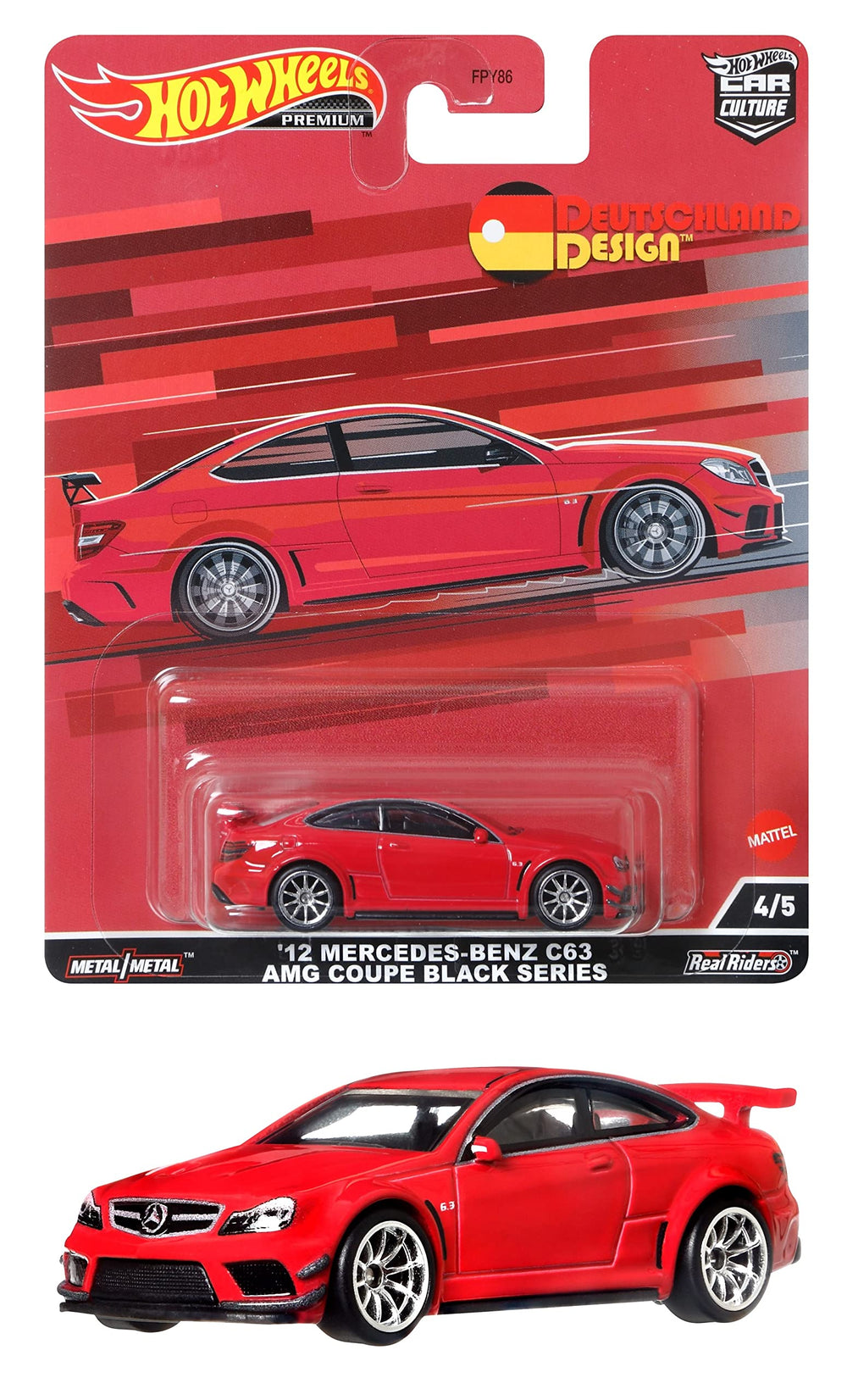 Hot Wheels Circuit Legend Mercedes-Benz C63 AMG Coupe Black Series 1:64 scale for display and collectability.