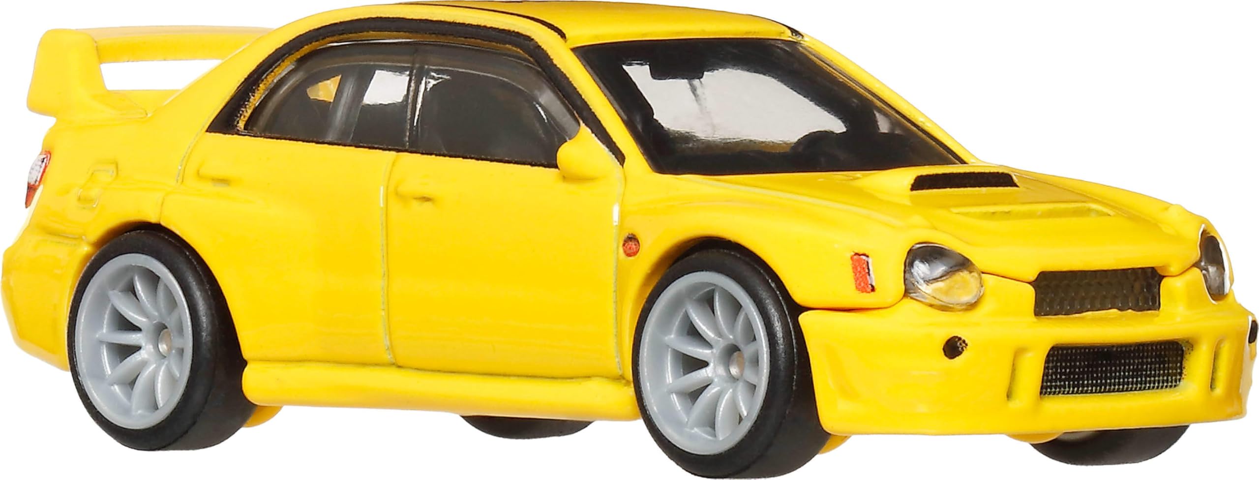 Metal/metal body and chassis on the Subaru Impreza WRX premium die-cast.